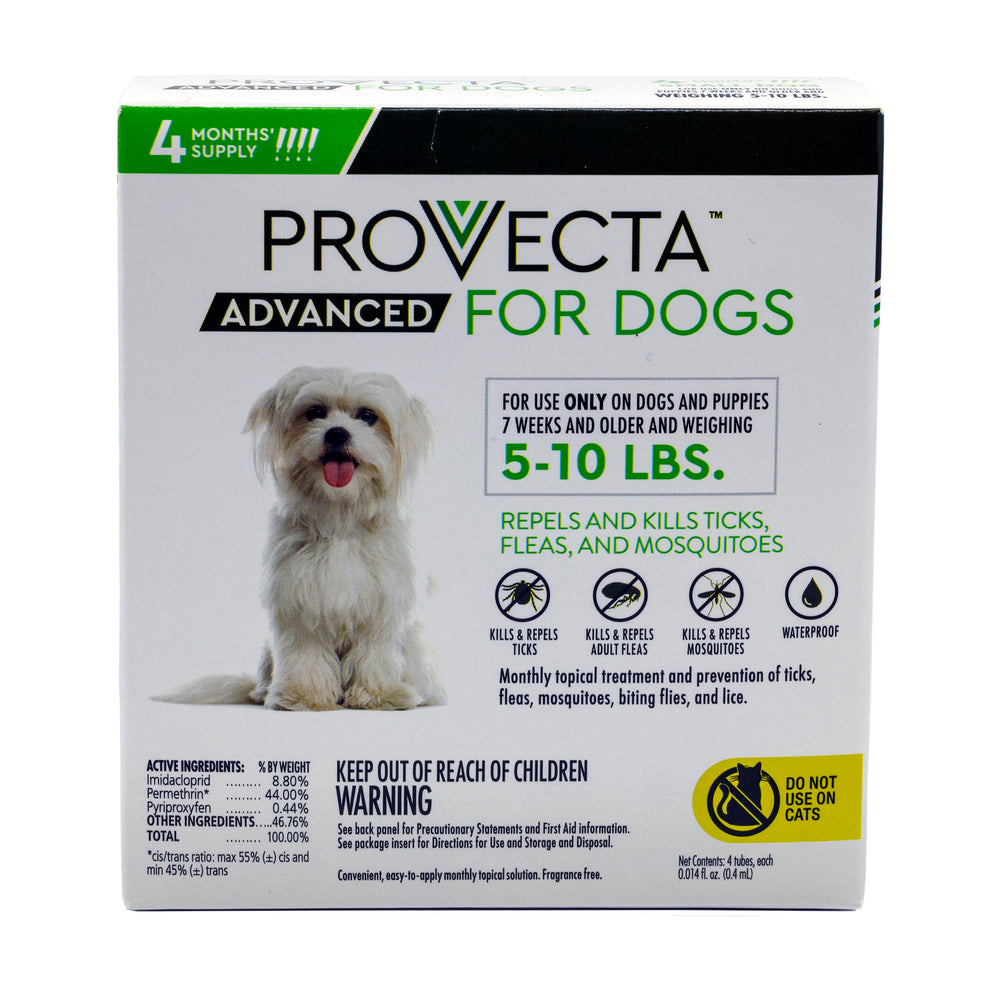 Provecta Advanced small-dogs bottle-application demonstrates easy spot-on use for flea and tick prevention