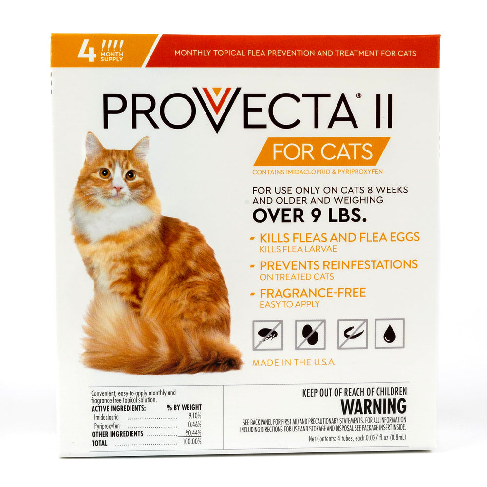 PROVECTA cat flea tick topical application for large cats provides monthly protection