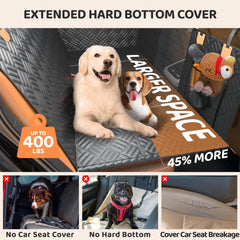 PROZAR dog car seat cover full-coverage design shields back seat