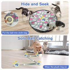 Pskfvre 3-mode LED ball offers fast, slow, and interactive play for varied exercise.