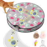 Pskfvre interactive cat toy ball inside pouch promotes active play and hunting instincts.