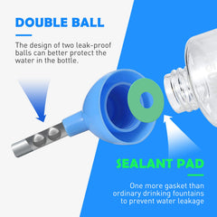 PStarDMoon Moon Bottle water tube close-up highlights stainless steel tube for easy sanitation