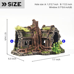 PTFJZ betta cave offers hiding spot and stress-reducing retreat for active fish