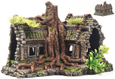 PTFJZ aquarium decorations temple ruins underwater focal point for a dramatic tank feature