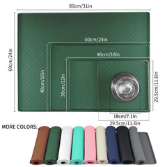 Ptlom pet placemat non-slip bottom keeps bowls steady during meals.