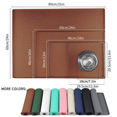 Ptlom pet placemat non-slip edge prevents bowls from sliding