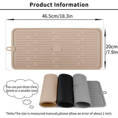 Ptlom Pet Placemat waterproof surface protects floors from spills.