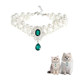 PTWSF Pearls Collar cat glamour—photo ready elegance for daily charm.