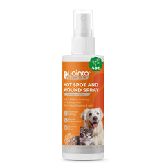 PUAINTA hot spot spray bottle ready for dog itch relief.