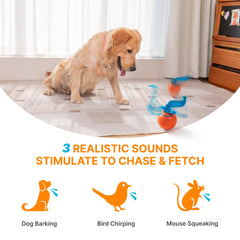 Pubialo dog ball rolling mode in rapid movement ideal for energized dogs
