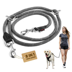 Pudiwind black 8in1 leash crossbody walk for hands-free control during strolls