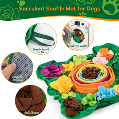 PUHOHUN Snuffle Mat shows hidden treats, boosting mental engagement and slower feeding.