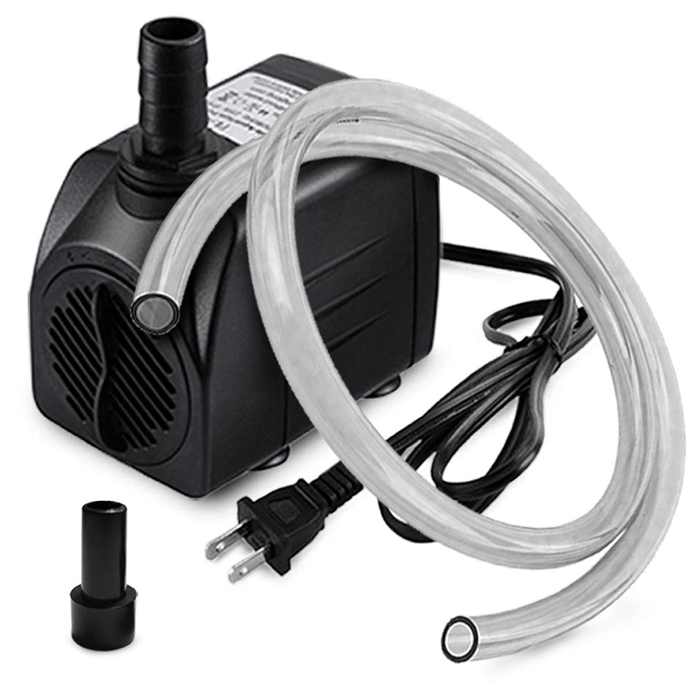 PULACO 160GPH pump front view for quiet aquarium circulation.