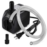 PULACO 160GPH pump front view for quiet aquarium circulation.