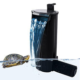 PULACO aquarium internal filter 3-20 gallons showing waterfall aeration for clearer water
