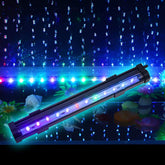 PULACO 2W bubble light angled in a small tank for vivid ambience.