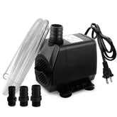 PULACO Large Flow pump side view highlighting compact submersible design for ponds.