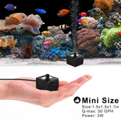 PULACO ultra-quiet submersible motor keeps aquariums peaceful