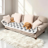PulseFay dog couch cover gray fabric texture for durable protection