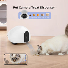 The pumpkii mobile pet camera records in 1080p for real-time monitoring.