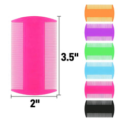 Pumtus double-sided teeth design for fleas and detangling with gentle precision