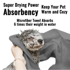 Puomue microfiber dog towel multi-use protects furniture and car interiors
