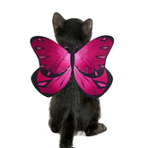Puoyis cat dog butterfly wings for Halloween costume, adds festive charm.