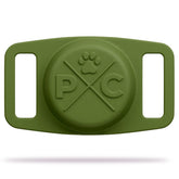 Pup Culture AirTag Dog Collar Holder clip-on design keeps AirTag secure.