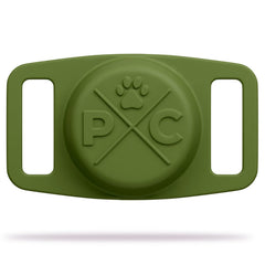 Pup Culture AirTag Dog Collar Holder clip-on design keeps AirTag secure.