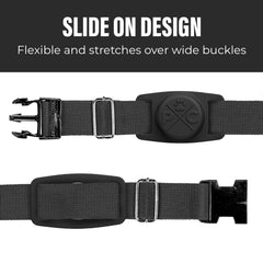 Pup Culture AirTag Dog Collar Holder fits 1-inch collars for easy use.