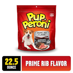 Pup-Peroni soft-treat closeup emphasizes tender texture dogs love.