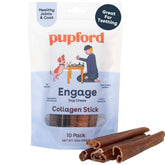 Pupford collagen stick chew for puppies teething relief and bite redirection.