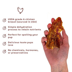 Pupford Crunchy Jerky chicken reward line – bigger treats for special moments.