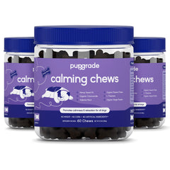 PupGrade Calming Chews turkey-flavor close-up for dog-friendly stress relief.