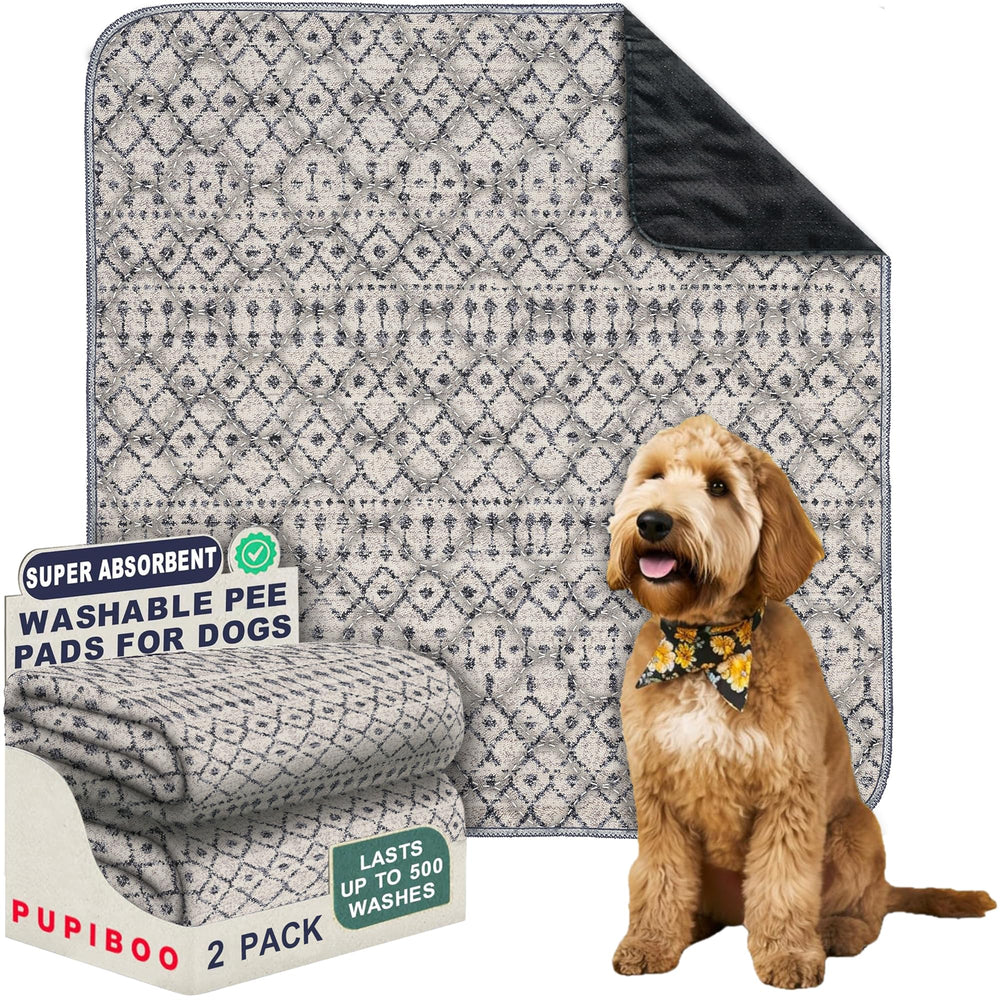 PUPIBOO washable pee pad showing waterproof coating for leak protection