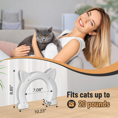 PUPIHOM pass-through opening illustrating roomy space for cats