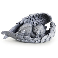 PUPIHOM cat memorial stone outdoor gray shows a durable weatherproof tribute for garden spaces.