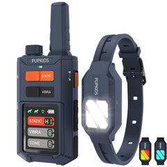 PUPKIDS dog shock collar remote enables distance-based obedience training.