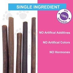 Puppy In Training beef collagen stick close up highlighting chewy texture and beef flavor