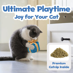 PUPROAR Catnip Toy with crinkle texture, inviting lively play and exploration.