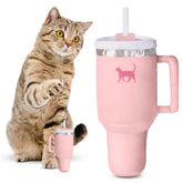 PUPROAR Kitty Cup catnip toy with pink tumbler design sparks playful indoor engagement
