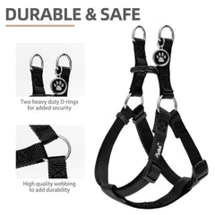 PUPTECK Step-In Harness demonstrates easy on/off fit for quick walks