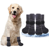PUPTECK anti-slip dogs shoes bottom grips improve floor traction.
