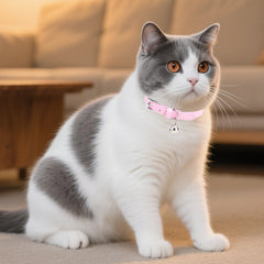 PUPTECK cat collar bells close-up with gentle jingle for visibility