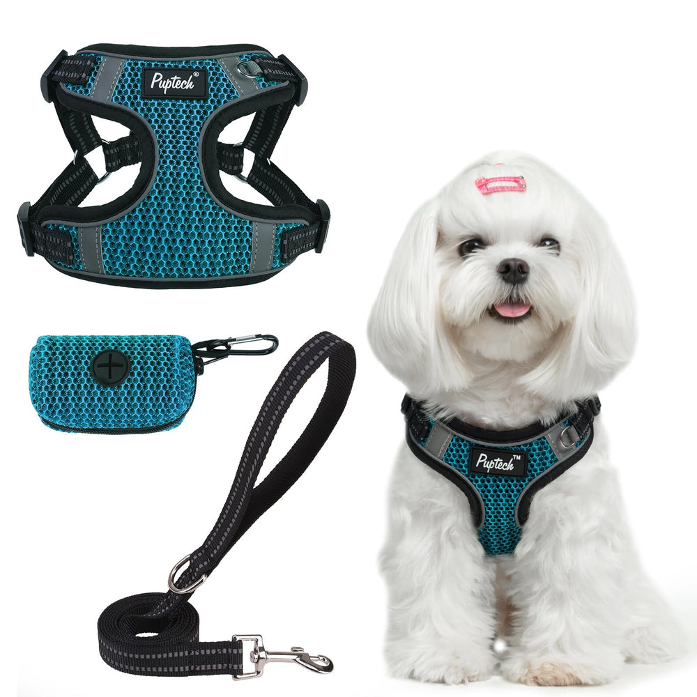 PUPTECK dog harness in breathable lightweight material for daily wear