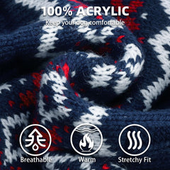 PUPTECK dog sweater blue leash hole enables secure leash attachment during walks