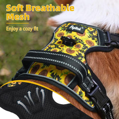 PUPTECK Sunflower harness reflective strip boosts visibility on night walks