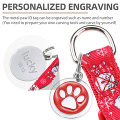 PUPTECK Step-in harness red front closure image demonstrates quick, stress-free wearing.