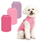 PUPTECK three-pack fleece dog sweaters in a vibrant set provide cozy warmth for small dogs.