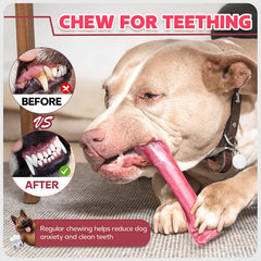 Puptily real bone shape design image showing natural chewing engagement